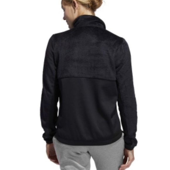 ADIDAS Black Fleece Half Zip Jacket - Picture 3 of 3